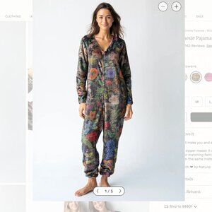 NATURAL LIFE:  Fleece Onesie Pajamas Large